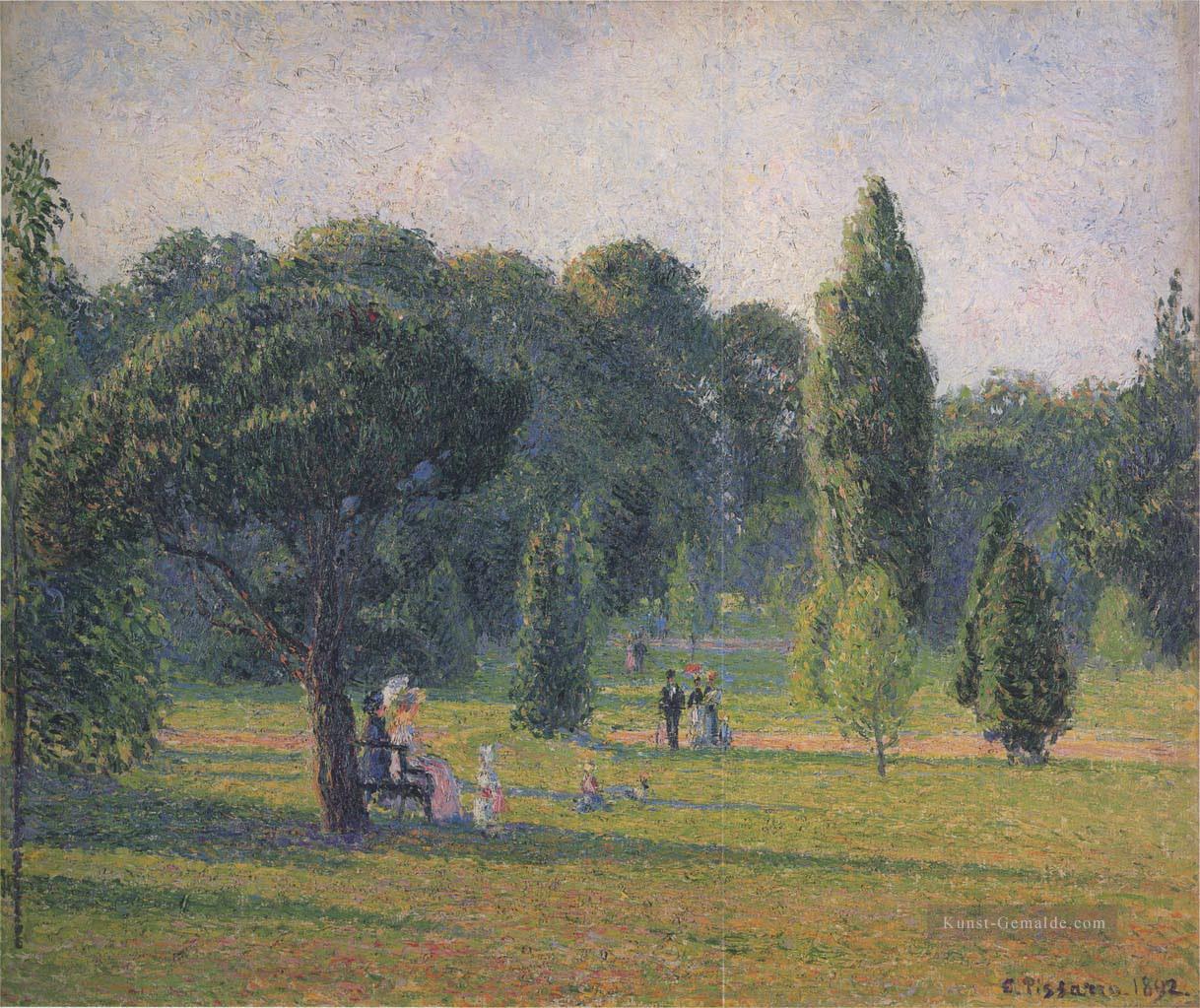 Gärten in Kew Sonnenuntergang 1892 Camille Pissarro Ölgemälde